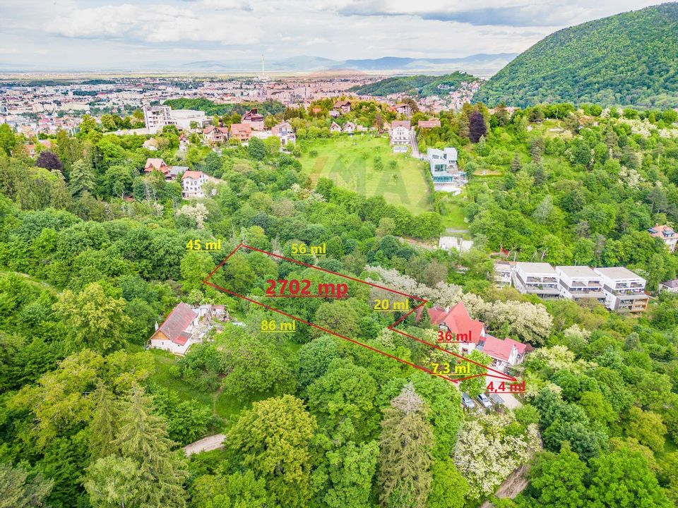 Teren 2,702mp Brasov / Proprietate imobiliară de lux Comision 0%