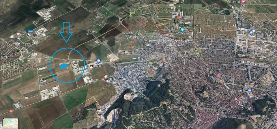 Industrial land, approved PUZ, Brasov Ring Road, exit to Autoliv