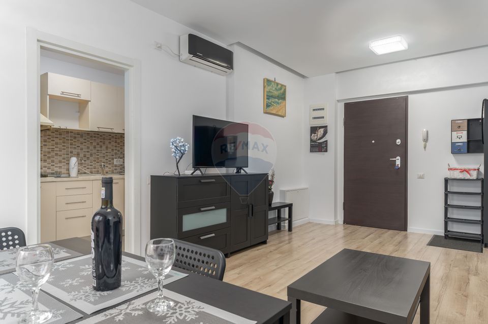 2 camere Città Nusco, Mobilat, utilat, terasă+balcon, centrală proprie