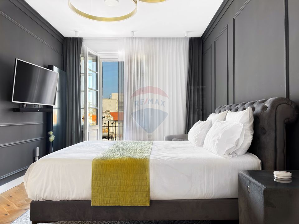 Vedere directă spre Piața Unirii, finisaje lux, apart. chirie, 97.6 mp