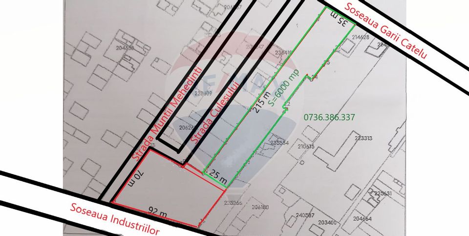 Land 6,000sqm Soseaua Garii Catelu
