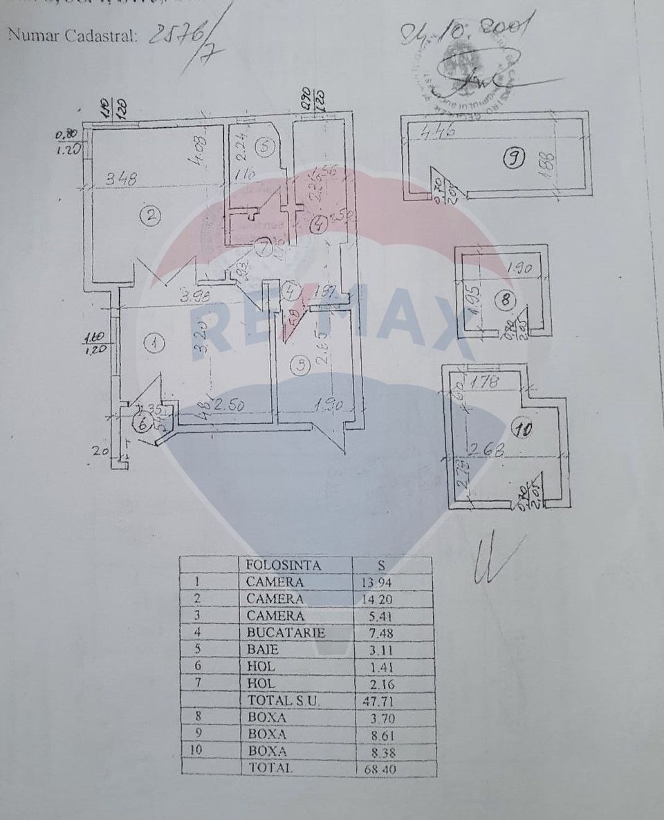 Vanzare 2 camere 47 mp utili Unirii-Nerva Traian. Imobil cu Risc 1