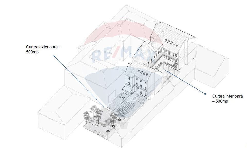 250sq.m Office Space for rent, Centrul Istoric area