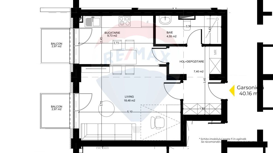 Garsonieră Maurer Avantgarden 3 – Faza V  - Comision 0%
