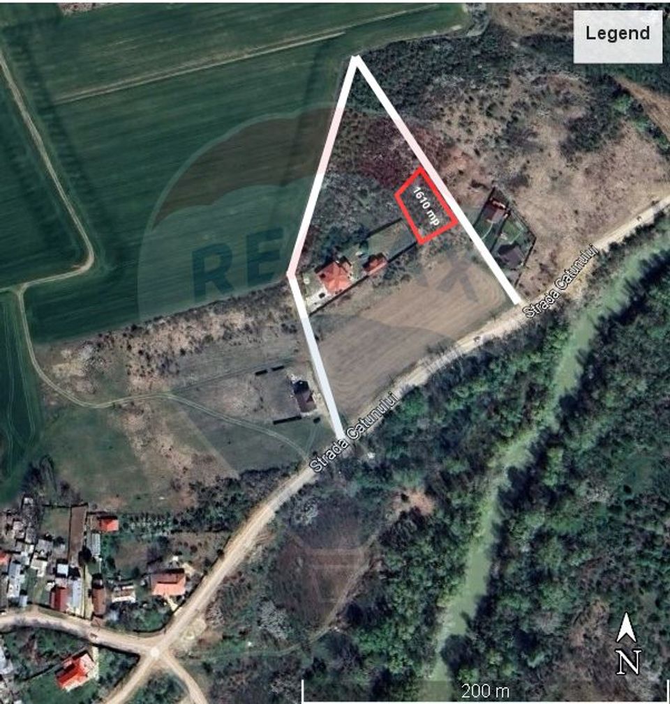 Built-up land 1,610sqm Ciolpani / Catunului Street, near the forest