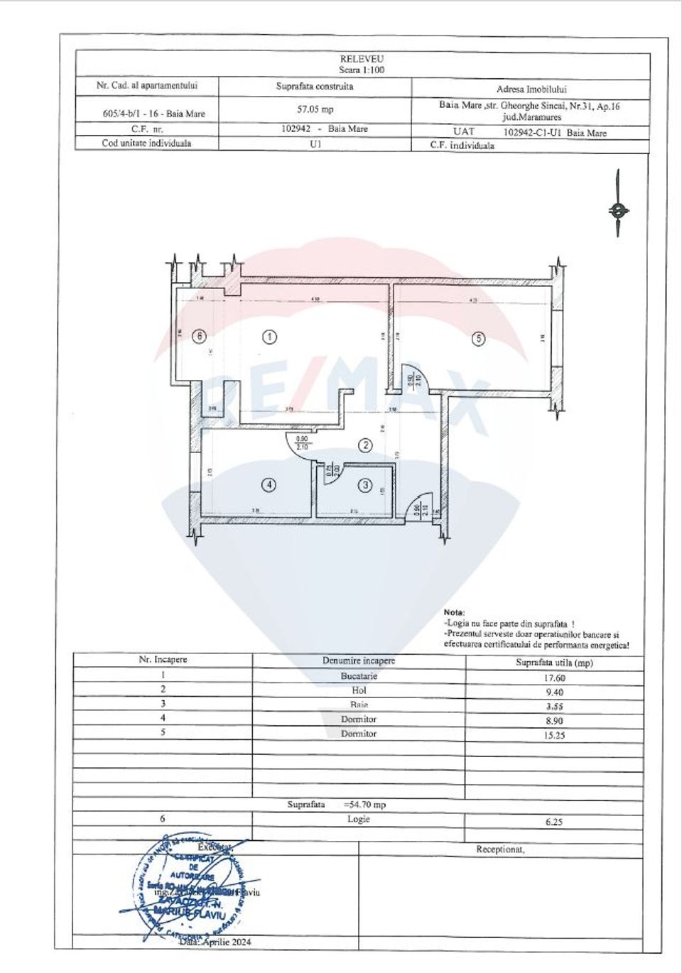 Apartament cu 3 camere lângă  Prefectură