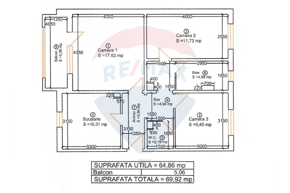 de vânzare apartament 3 camere – Buziaș | Parter | Comision 0%