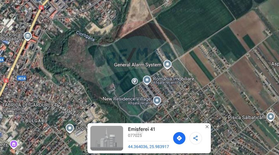 Land 545sqm Bragadiru / Strada Emisferei