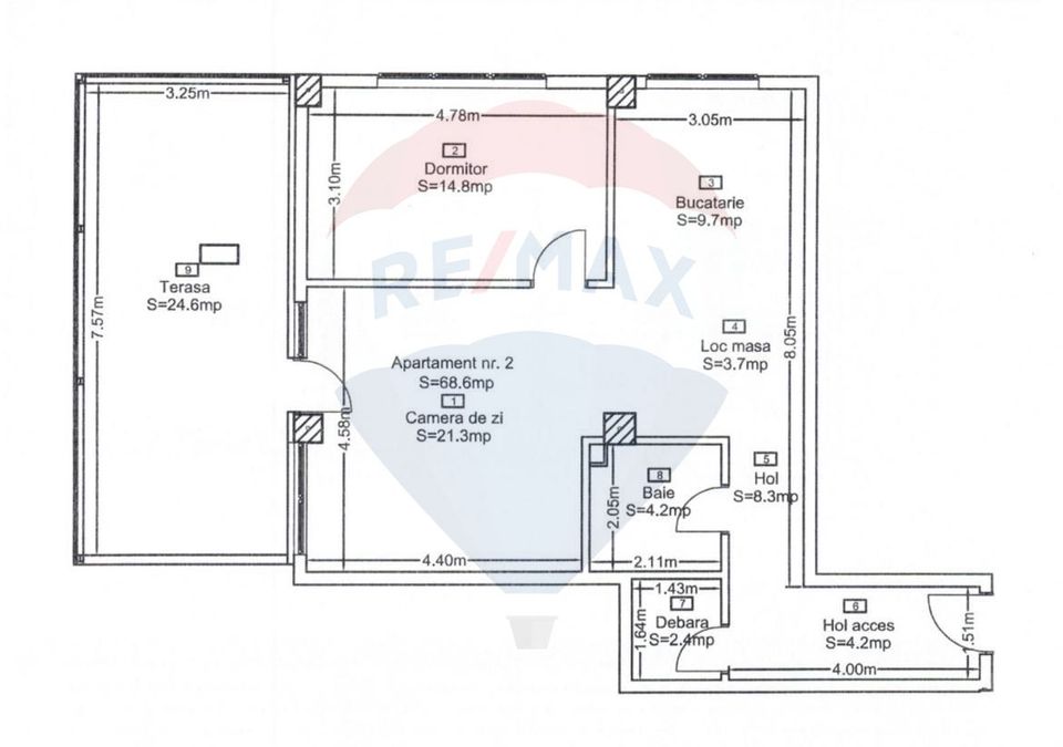 2 room Apartment for sale, Universitatii area