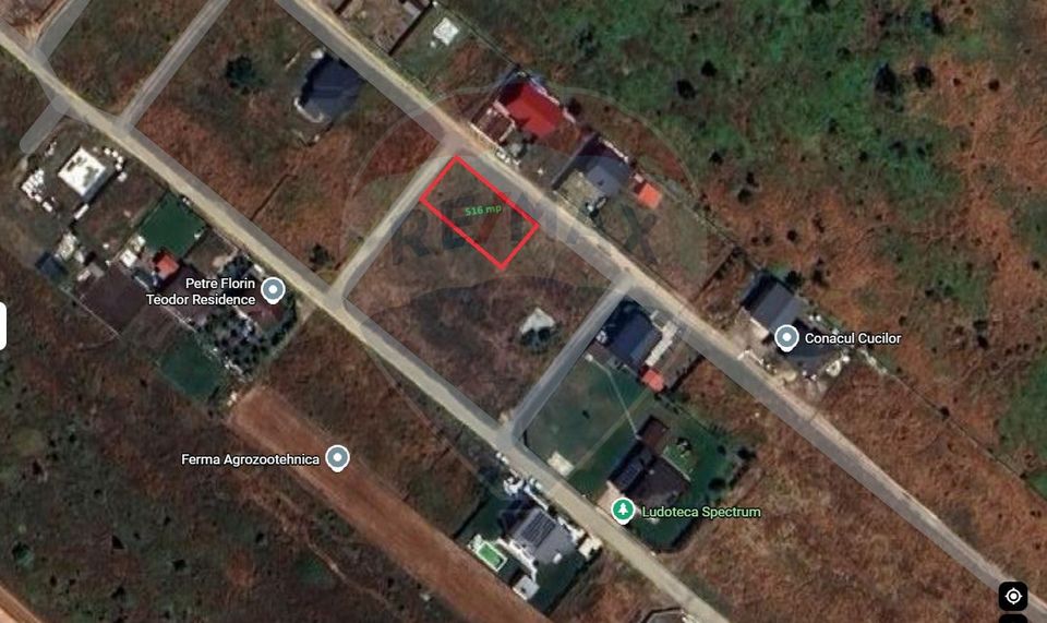 Land 516sqm Tartasesti / Strada Dentas