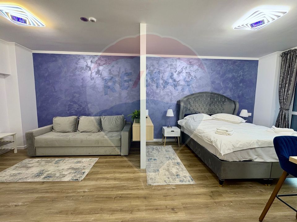 Studio luminos,55 mp, 2022 + parcare, Sinaia, introdus regim hotelier