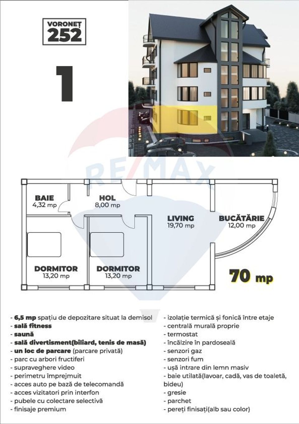 Apartamente LUX de vânzare Voronet 252 - Gura Humorului - Bucovina