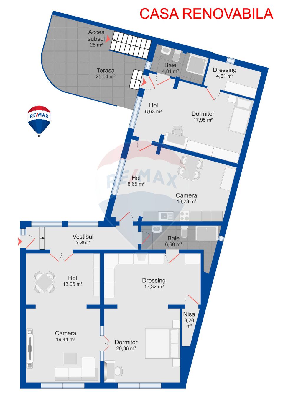 Casă Individuală,Teren 561 mp, Ultracentral, Parc Brătianu, Vânzare