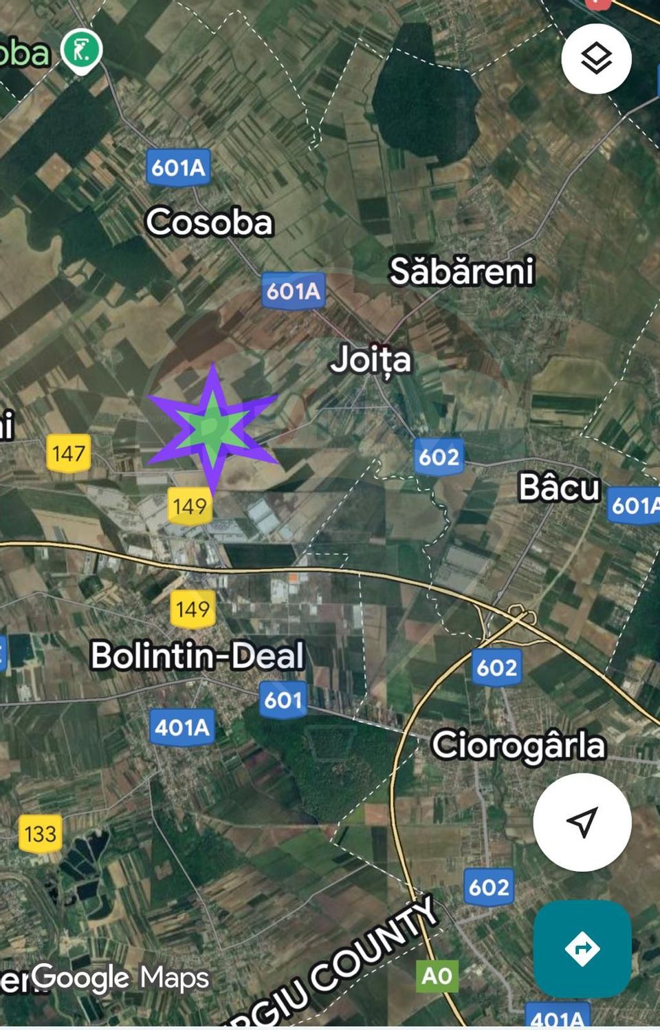 Land 66,667sqm Ulmi / Drumul DC147