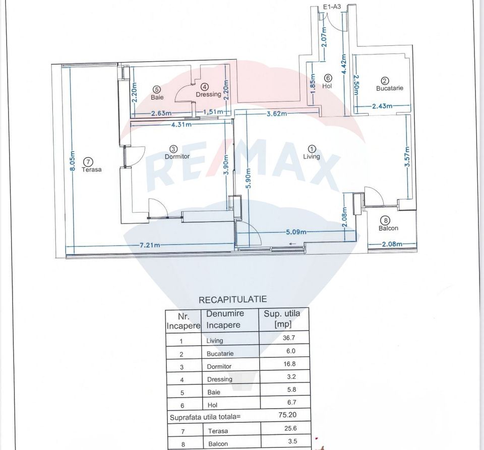 Apartament cu 2 camere si terasa generoasa in Kiseleff- Aviatorilor