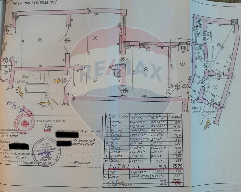 3 room Apartment for sale, Unirii area