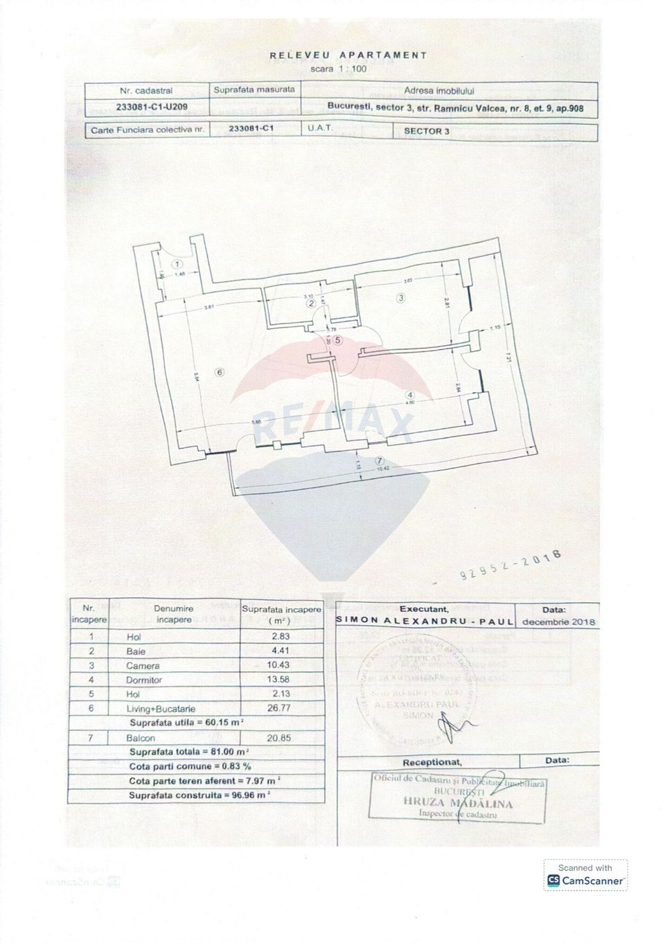 Apartament cu 3 camere de vânzare în zona Dristor