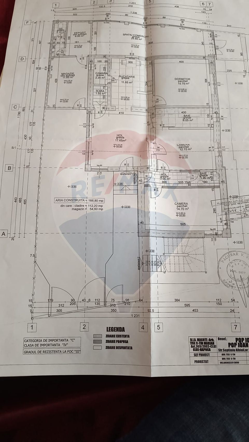 Spațiu comercial de închiriat, cu vitrina, 41.00mp în zona Gheorgheni