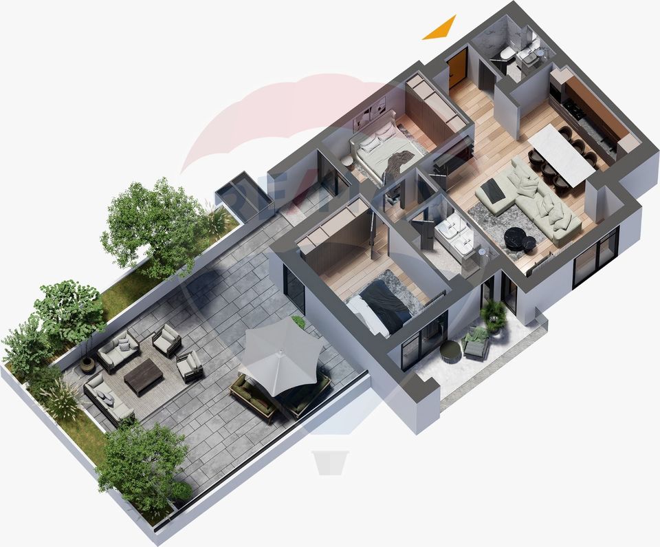 APARTAMENT CU 2 CAMERE - CUG - 0% COMISION