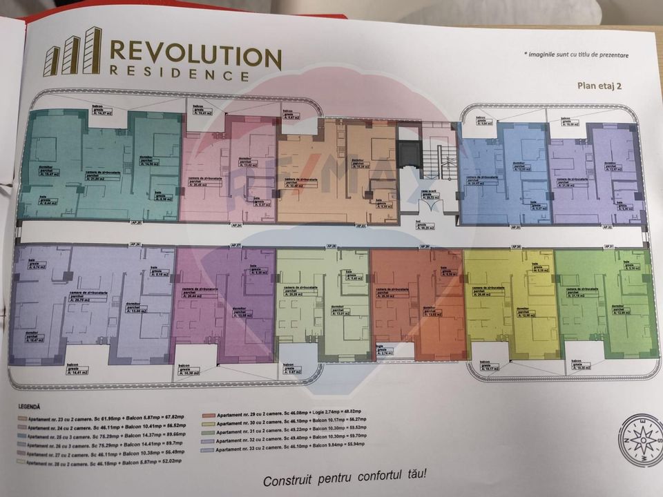 Apartamente cu 2 si 3 camere de vânzare.
