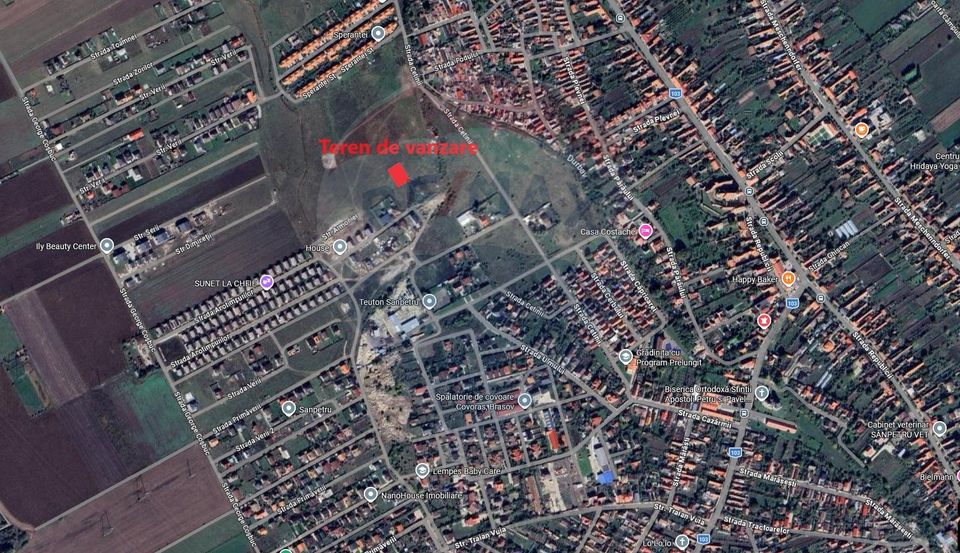 Teren Sanpetru, str Armoniei, 539mp, cu proiect casa si avize in lucru