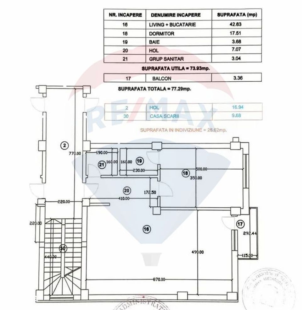 Apartament cu 2 camere de închiriat în zona 1 Mai