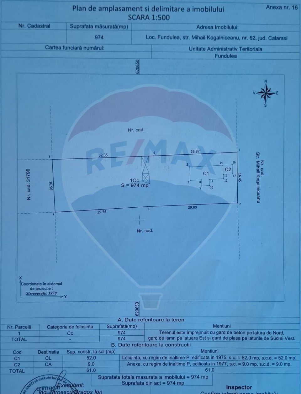 Fundulea House - land 974 sqm - Sun Highway