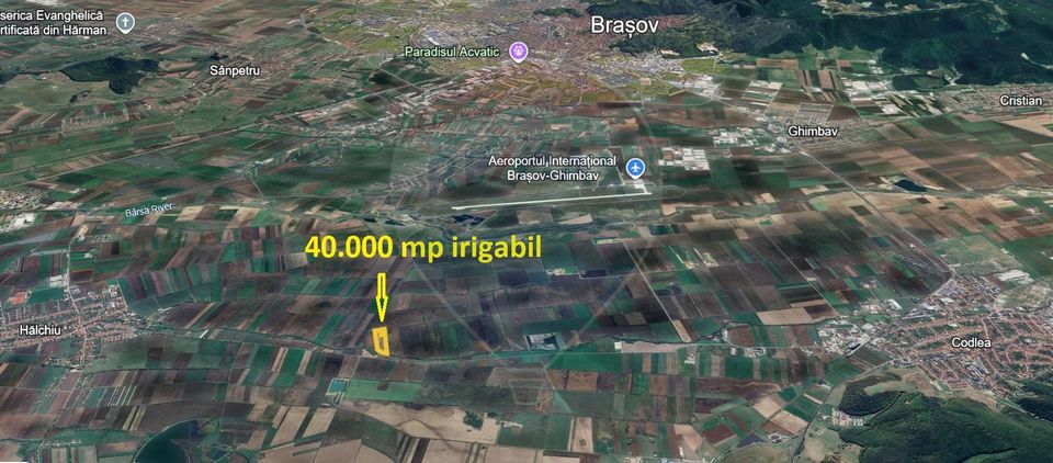 Teren 40,000mp irigabil Codlea / DJ 112A