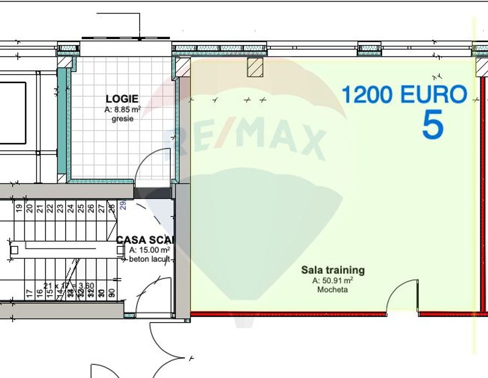 Spațiu de birouri (50.91 mp) - zona Garii