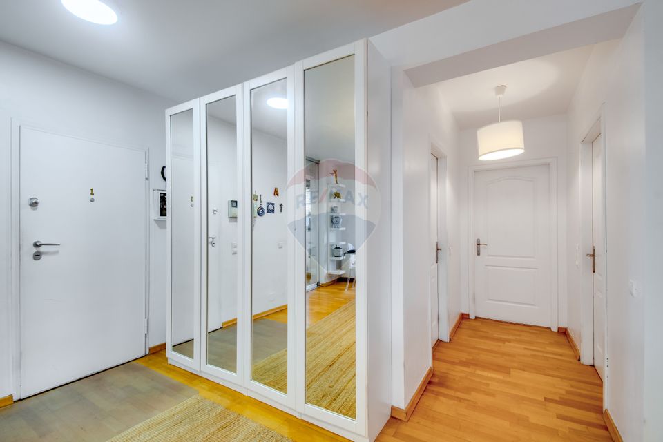 Apartament 3 camere, de vanzare, Perla Residence, Pipera, etaj 1