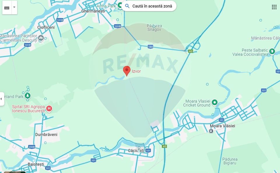 Extra-urban land Snagov Forest Snagov DJ 101B Sat Ghermanesti