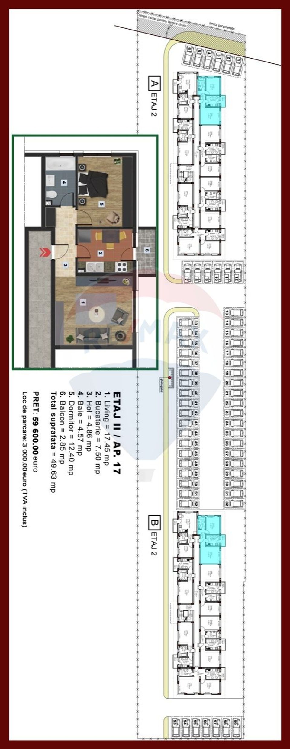 De vânzare apartament 2 camere Prelungirea Ghencea - Comision  0%