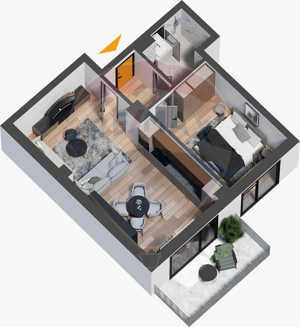 APARTAMENT CU 2 CAMERE - CUG - 0% COMISION