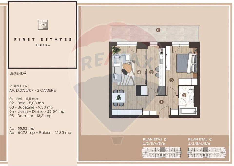 Vanzare | 2 camere | Costuri reduse intretinere| Pipera Plaza