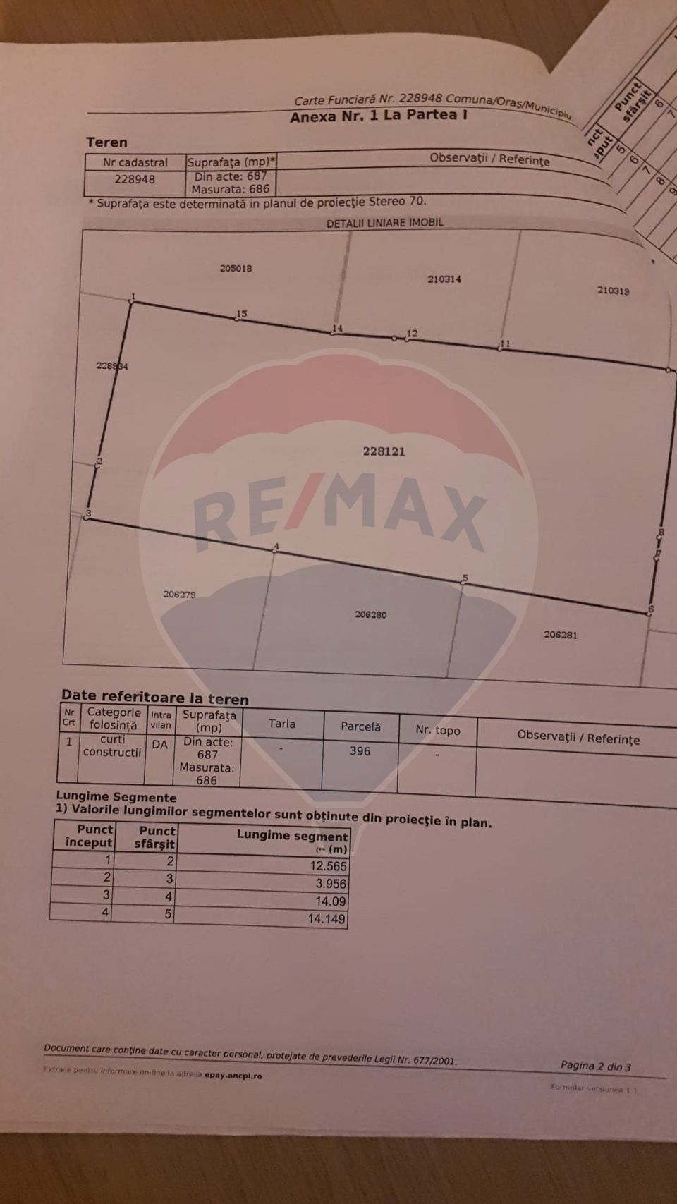 Teren intravilan de vanzare – 822 mp, Strada Poștalionului