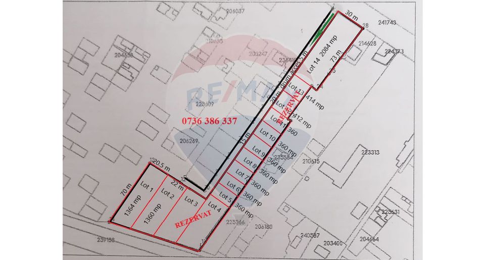 Land 360sqm Soseaua Garii Catelu