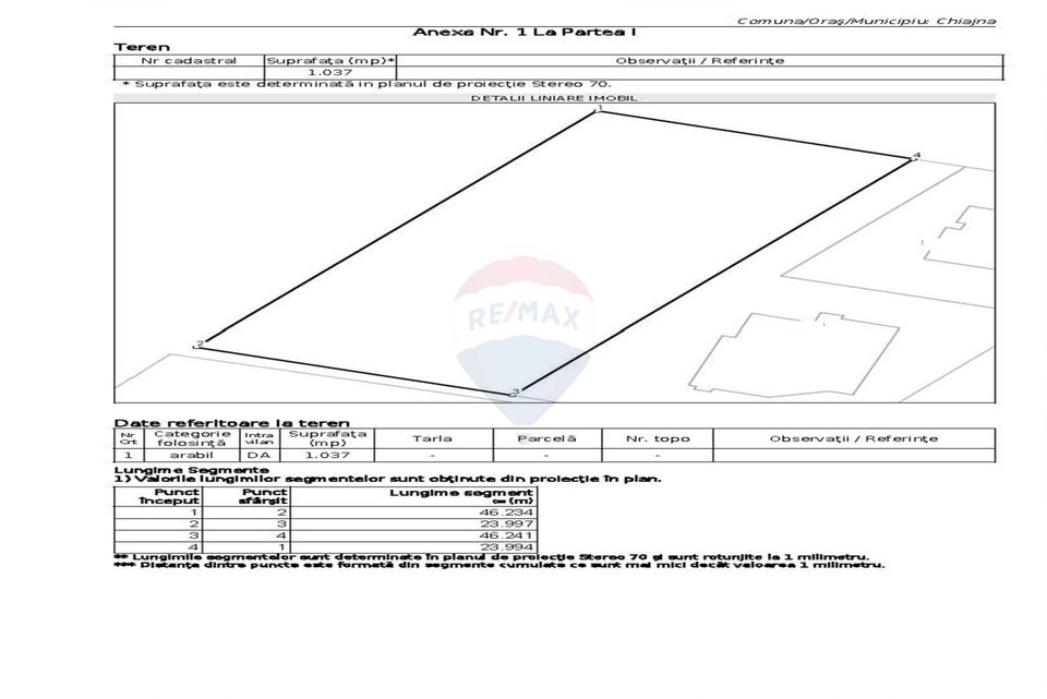 Teren de vanzare, 1037mp, deschidere 24 ml, langa Bd. Uverturii