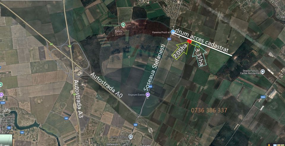 Land 20,591sqm Afumati / Soseaua Stefanesti