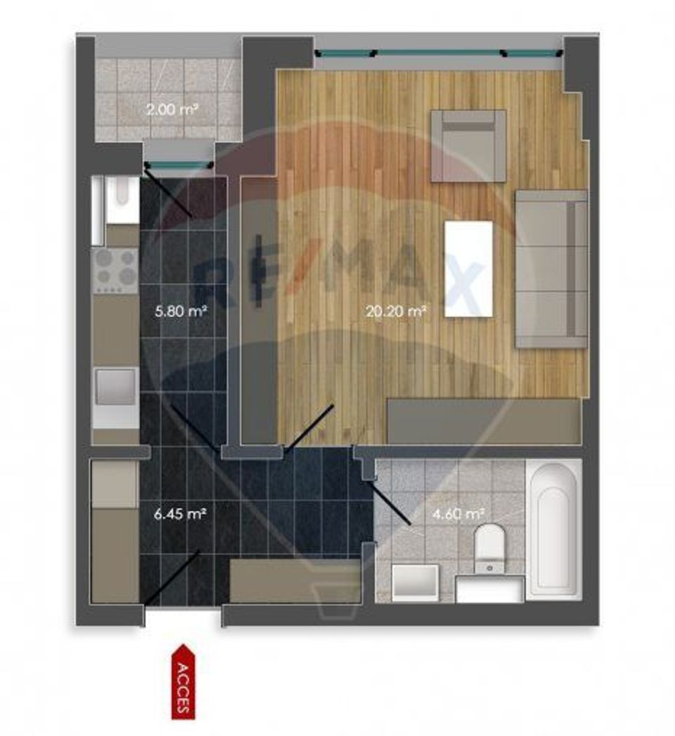 Garsoniera de inchiriat Cubic 7 Prelungirea Ghencea str Iernii