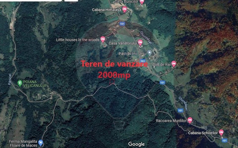 Teren extravilan - fâneață 2000mp Râșnov -Strada Glajerie langa padure