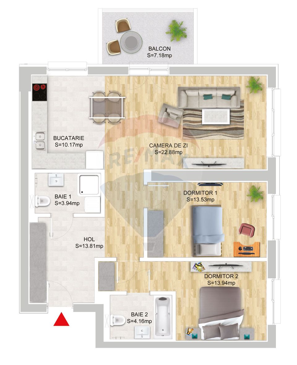 3 rooms apartment in Expozitiei Blvd., Agronomy, Press Square