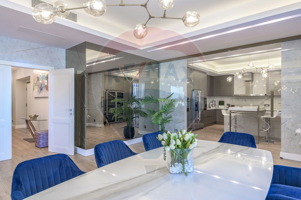 Penthouse with 6 rooms, 2 terraces, 3 parking lots Herastrau area