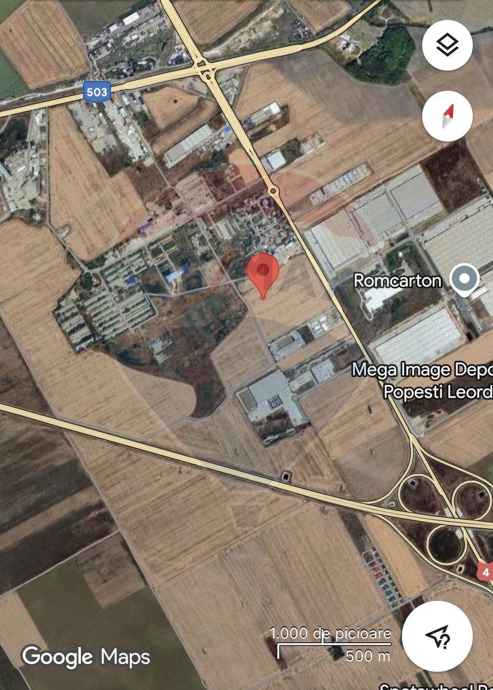 Teren intravilan 10,000mp Popesti-Leordeni intre centura Buc si A0