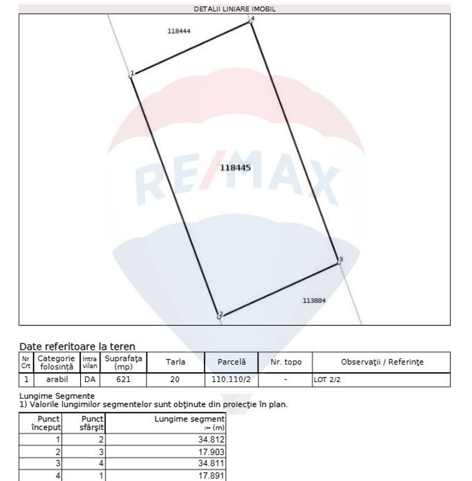Teren de vanzare ideal pentru casa Domnesti str Ciocarliei
