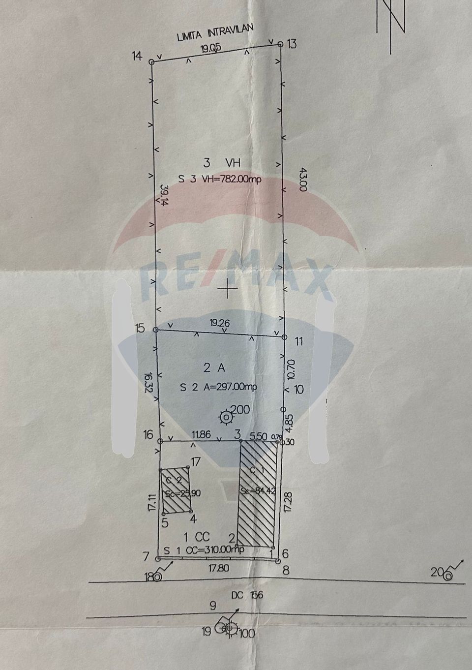 Land 1,389sqm Carligei / Strada principala