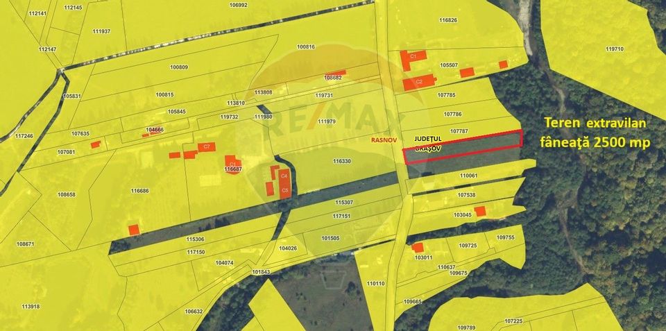 Land 2,500sqm Rasnov / DJ 101