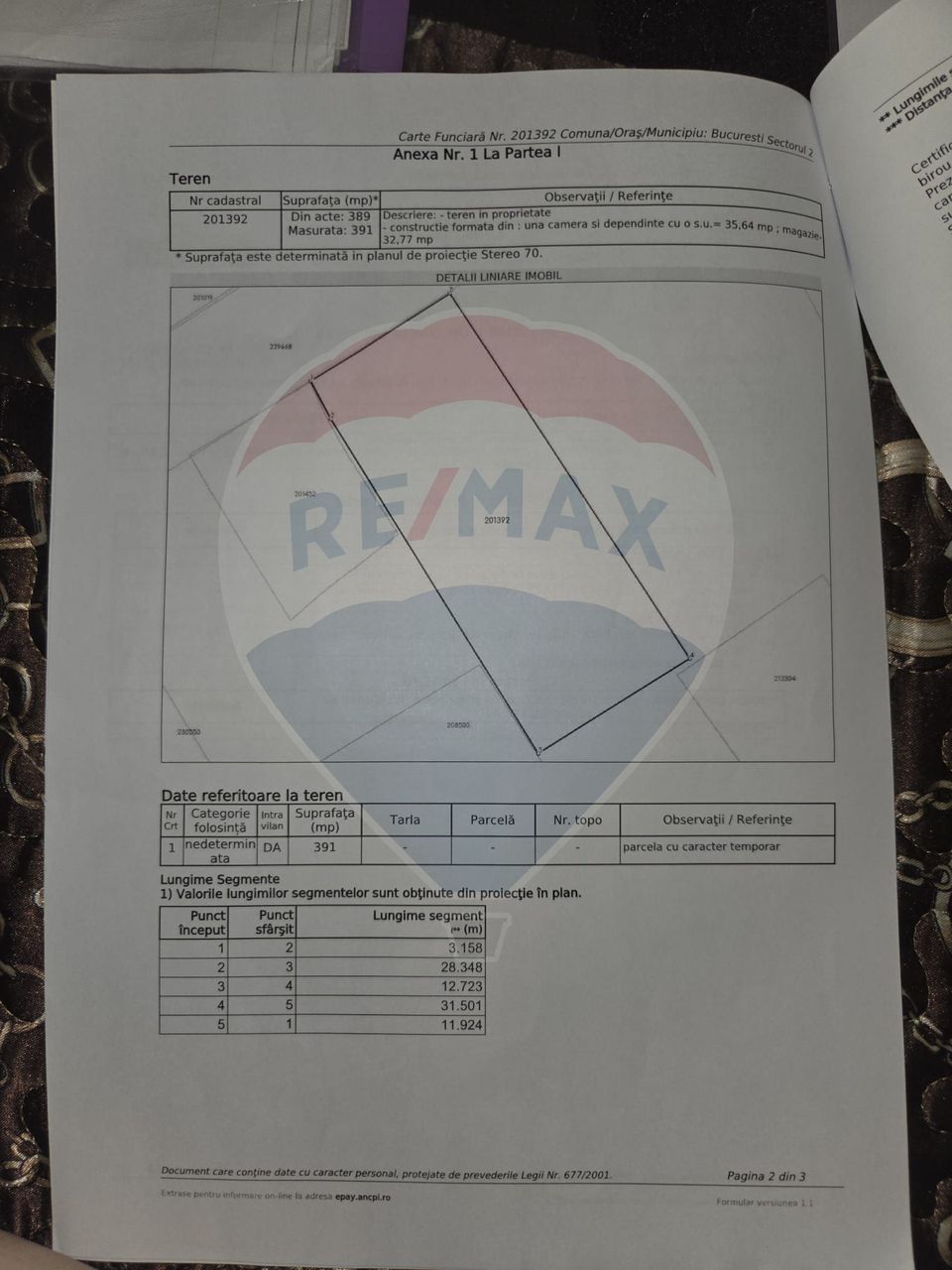 Plot of land for sale 391sqm - Andronache