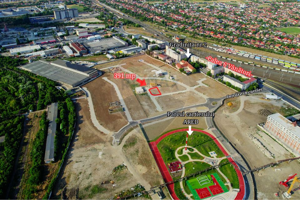 Teren de vânzare pe colț, cu deschidere dublă – 40 m front stradal