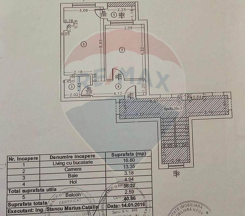 Apartament cu 2 camere de vânzare in Avangarde Rezidential