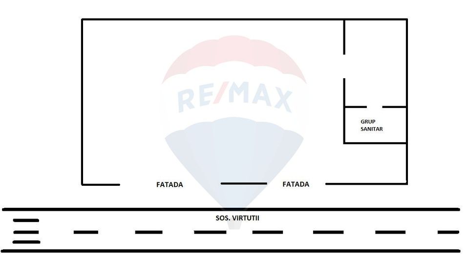 Commercial space with intense pedestrian traffic in the Lujer area
